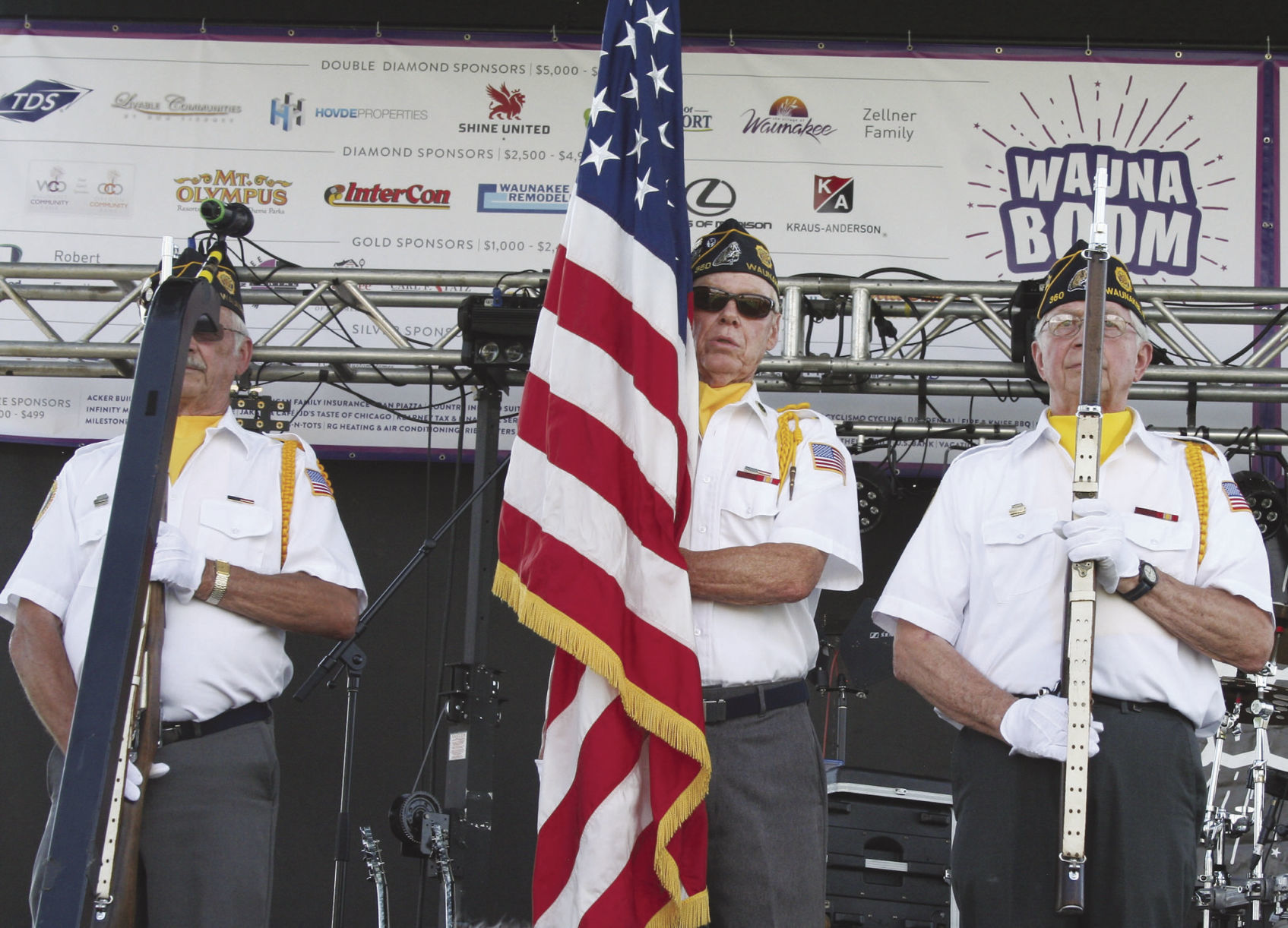 Color Guard at WaunaBoom